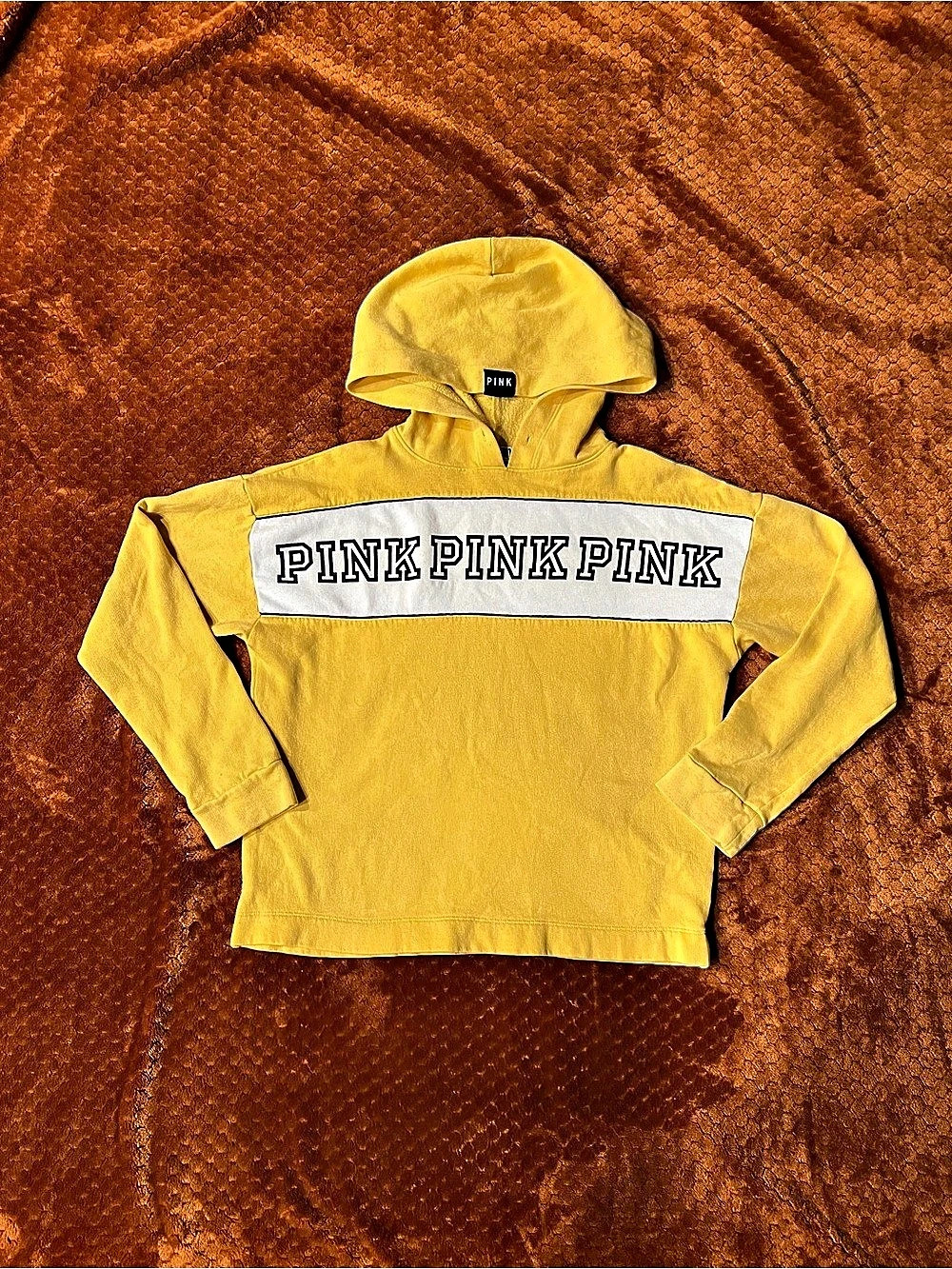 Victoria's Secret PINK Logo Pullover Hoodie Logo Pullover Hoodie in Yellow